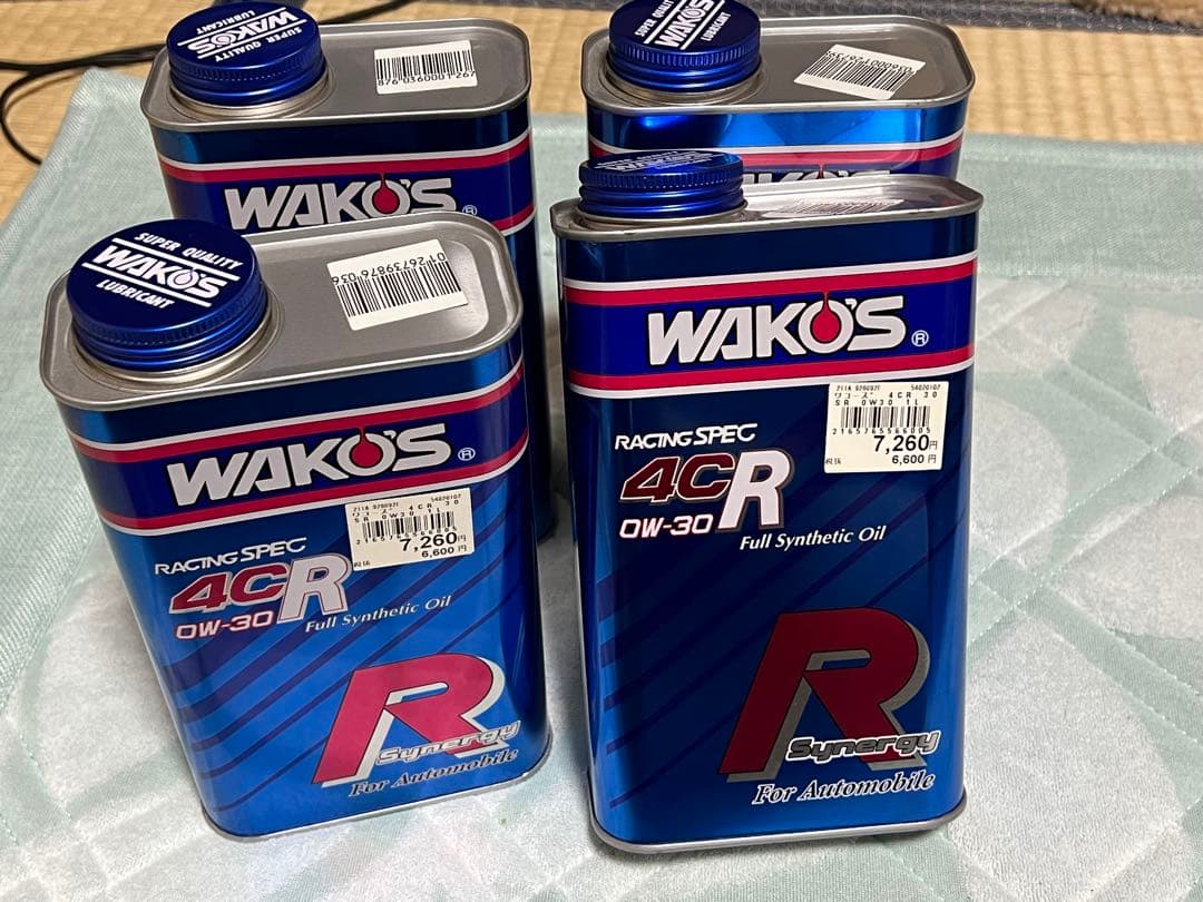 フォーシーアールSR WAKO'S 4CR SR 0W-30 4缶セット