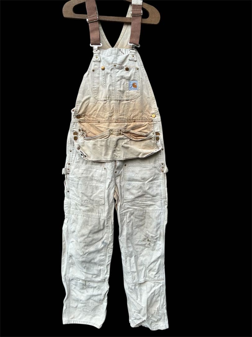 マ*ワ様 Carhartt 89年製　ダブルニー グレー　オーバーオール　USA
