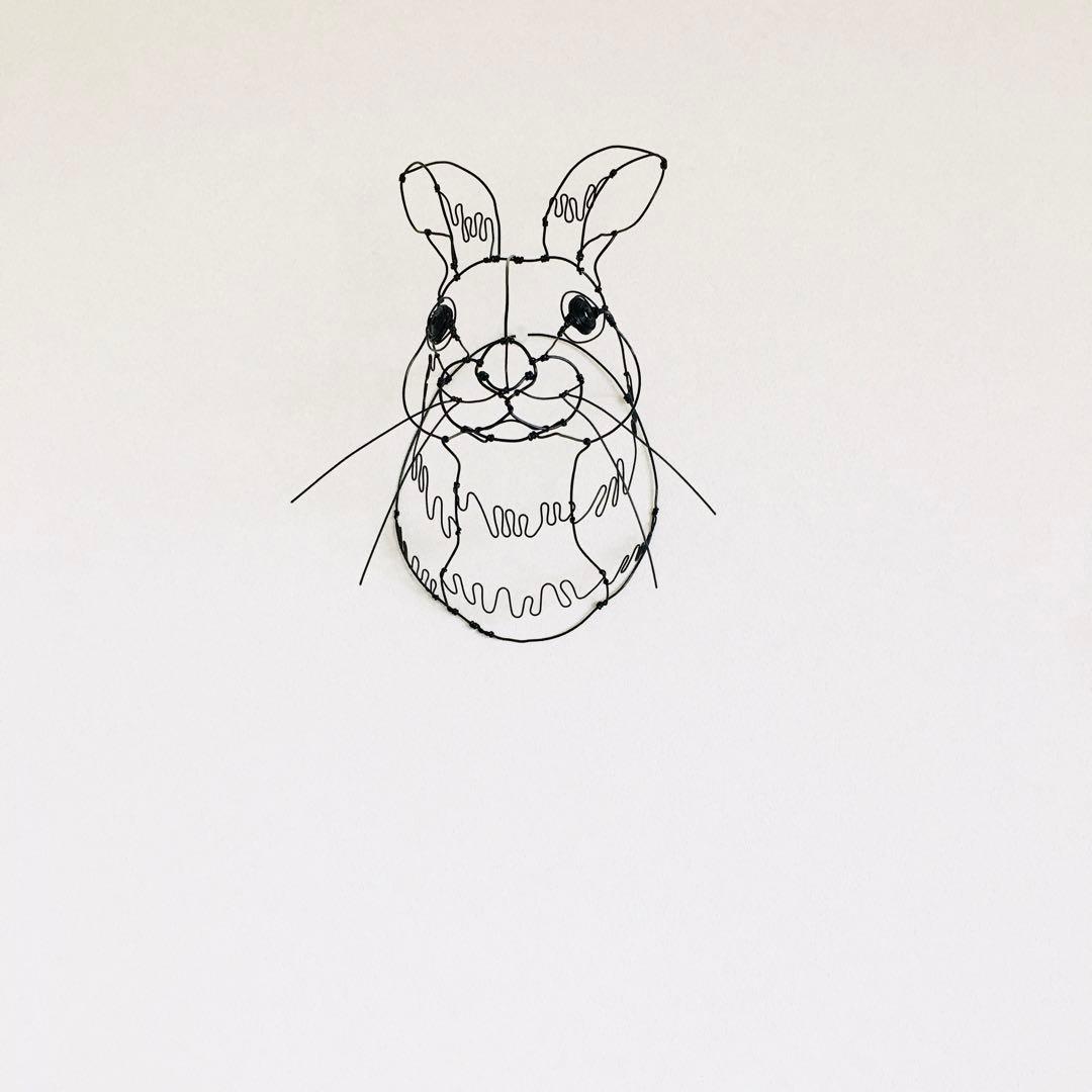 ワイヤーアート ワイヤークラフト うさぎ