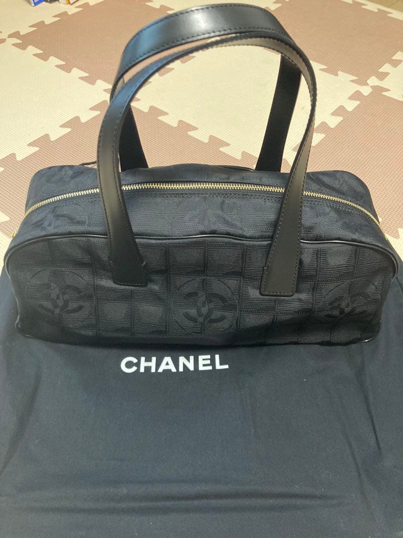 【美品】シャネル ニュートラベルライン ミニボストンバック トート バッグ 黒