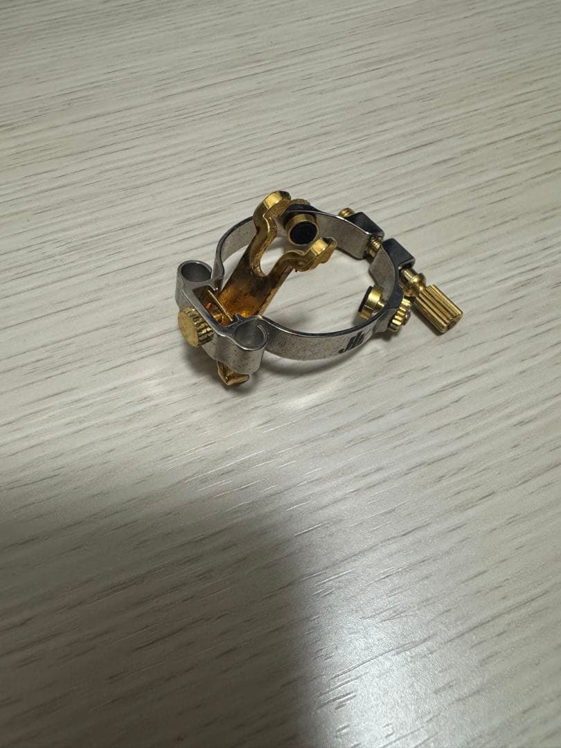 ソプラノサックス　リガチャー　JLV プラチナメッキ