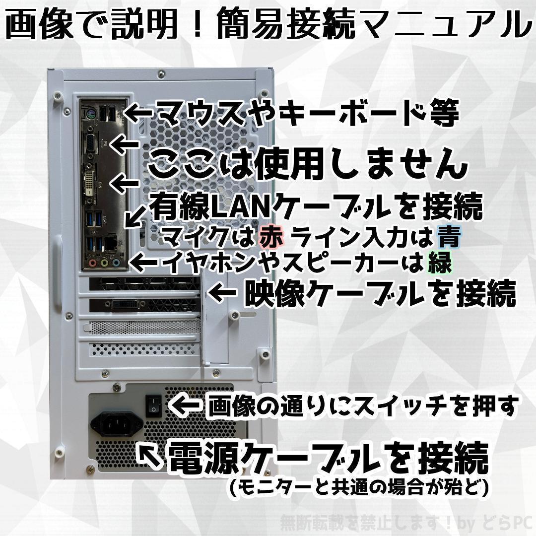 【SSSランク】RTX4060搭載ゲーミングPCフルセット✨新品ケース✨